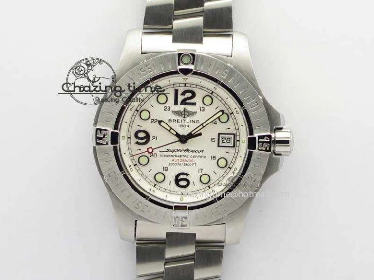 SuperOcean Steelfish H-Maker V2 Superlumed White Dial On SS Bracelet A2813 High Beat