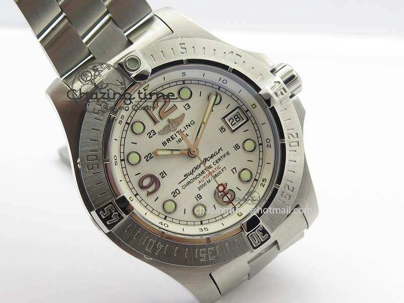 SuperOcean Steelfish H-Maker V2 Superlumed White Dial On SS Bracelet A2813 High Beat