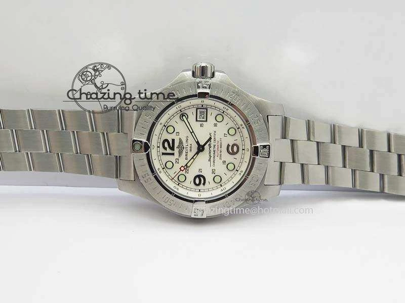 SuperOcean Steelfish H-Maker V2 Superlumed White Dial On SS Bracelet A2813 High Beat