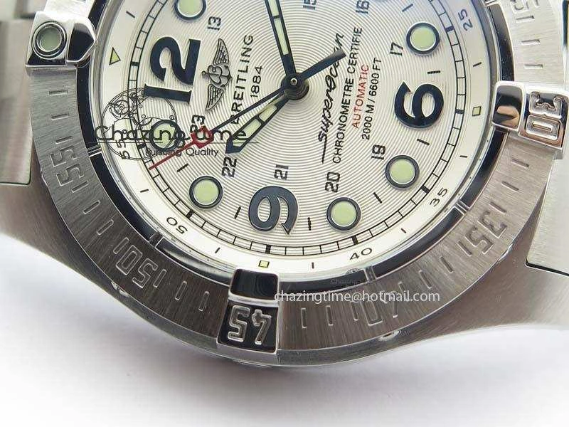 SuperOcean Steelfish H-Maker V2 Superlumed White Dial On SS Bracelet A2813 High Beat