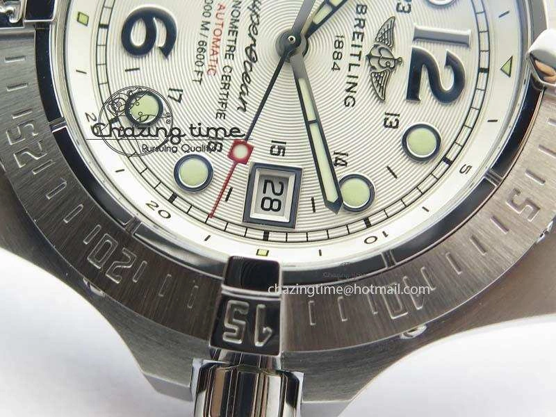 SuperOcean Steelfish H-Maker V2 Superlumed White Dial On SS Bracelet A2813 High Beat