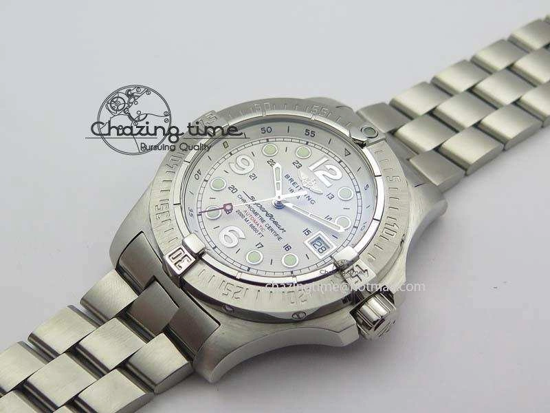 SuperOcean Steelfish H-Maker V2 Superlumed White Dial On SS Bracelet A2813 High Beat