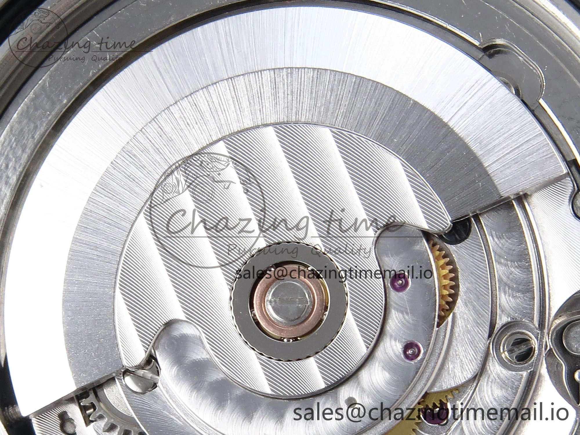 Superocean 44mm SS TF 1:1 Best Edition Beige Dial Blue Bezel on Blue Rubber Strap A2824