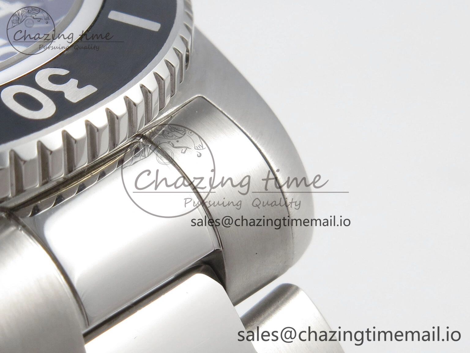 Superocean 44mm SS TF 1:1 Best Edition Black Dial Black Bezel on SS Bracelet A2824 V2