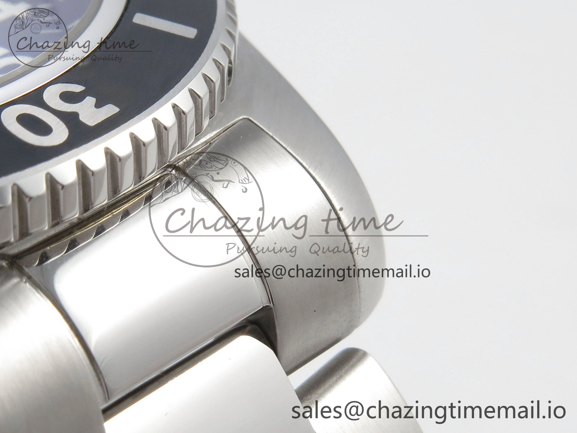Superocean 44mm SS TF 1:1 Best Edition Black Dial Black Bezel on SS Bracelet A2824 V2
