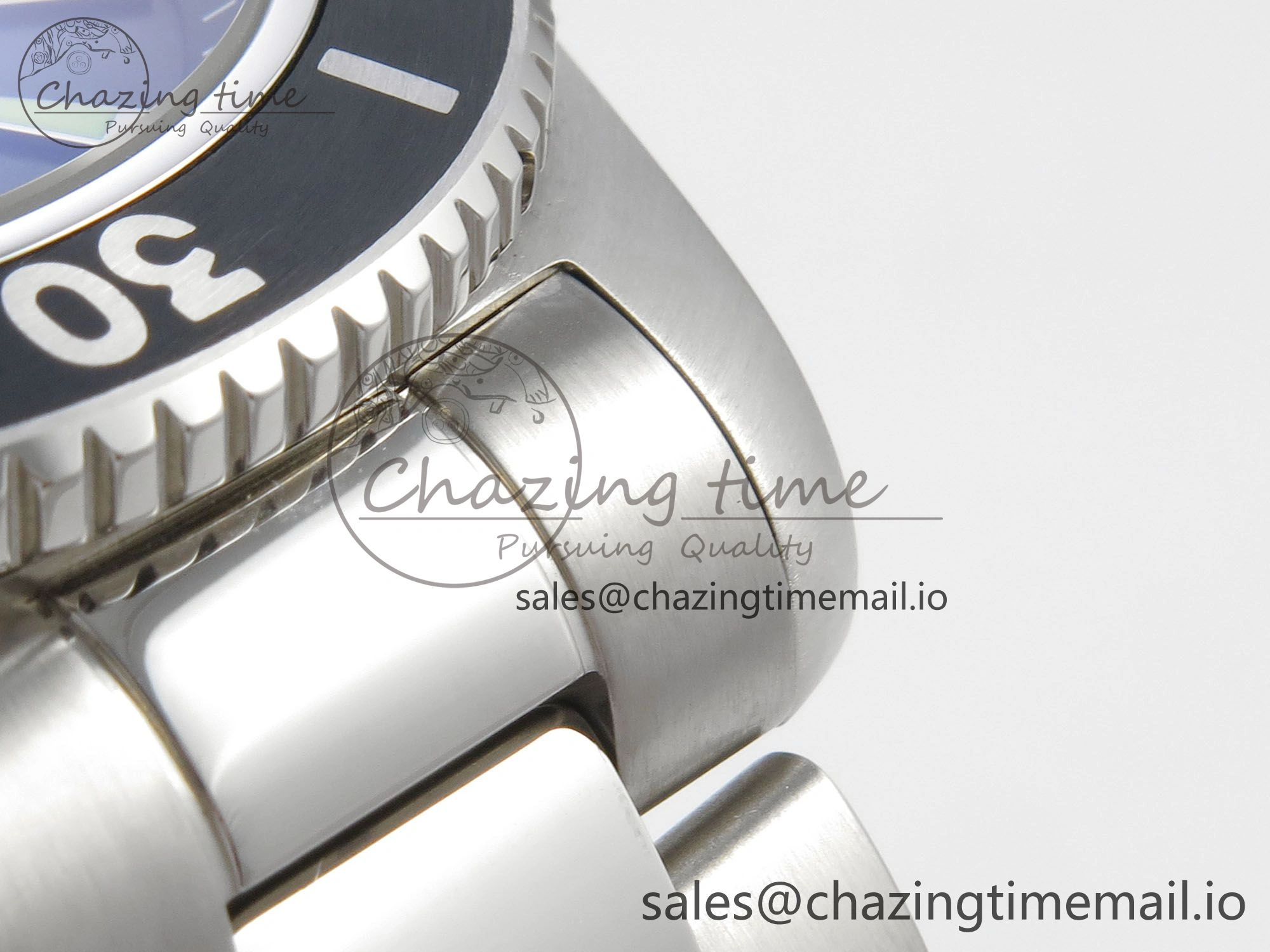 Superocean 44mm SS TF 1:1 Best Edition Black Dial Black Bezel on SS Bracelet A2824 V2