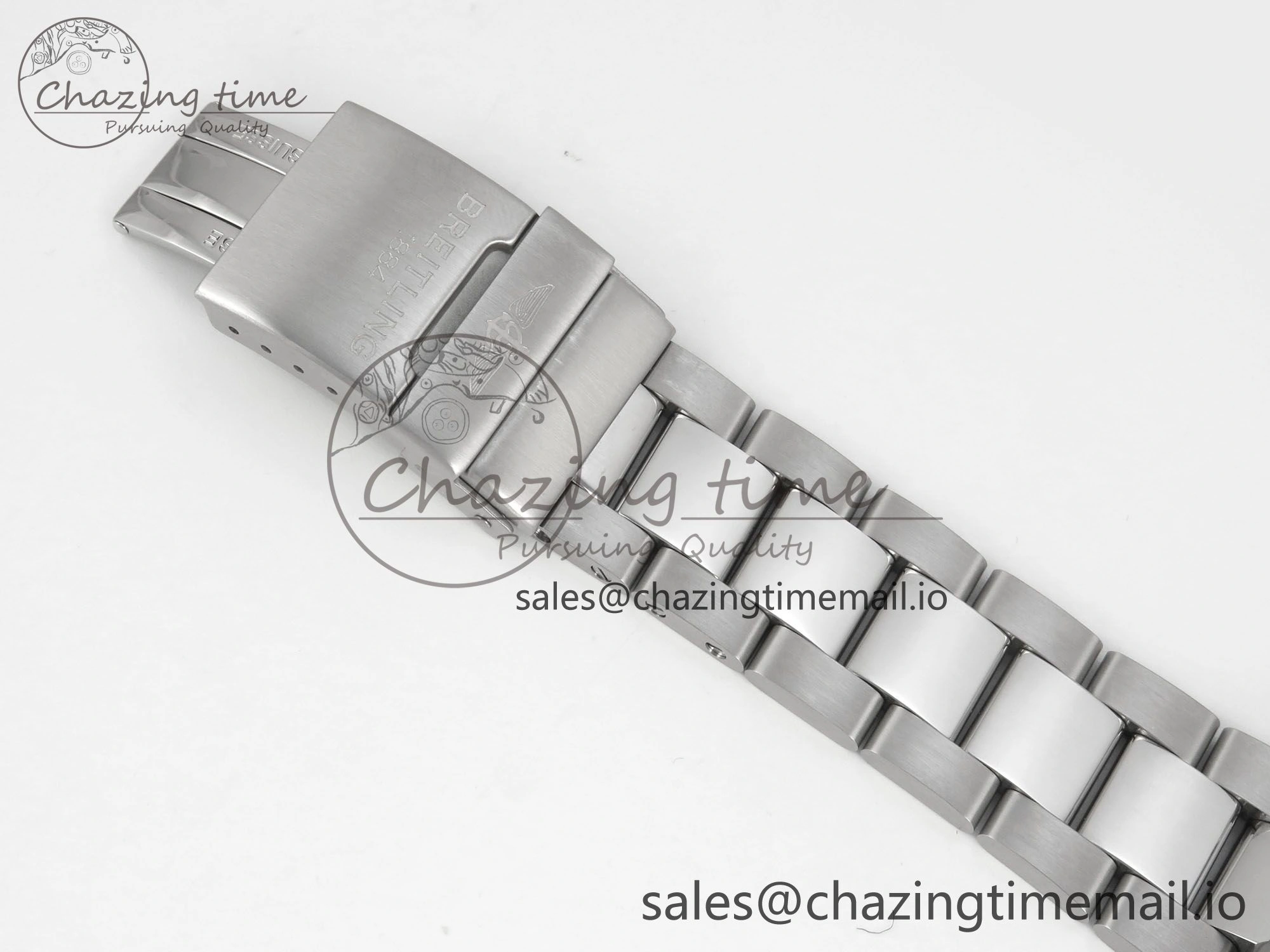 Superocean 44mm SS TF 1:1 Best Edition Blue Dial Blue Bezel on SS Bracelet A2824 V2