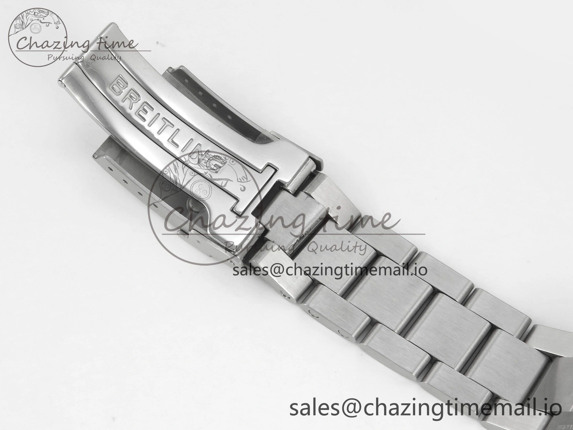 Superocean 44mm SS TF 1:1 Best Edition Blue Dial Blue Bezel on SS Bracelet A2824 V2