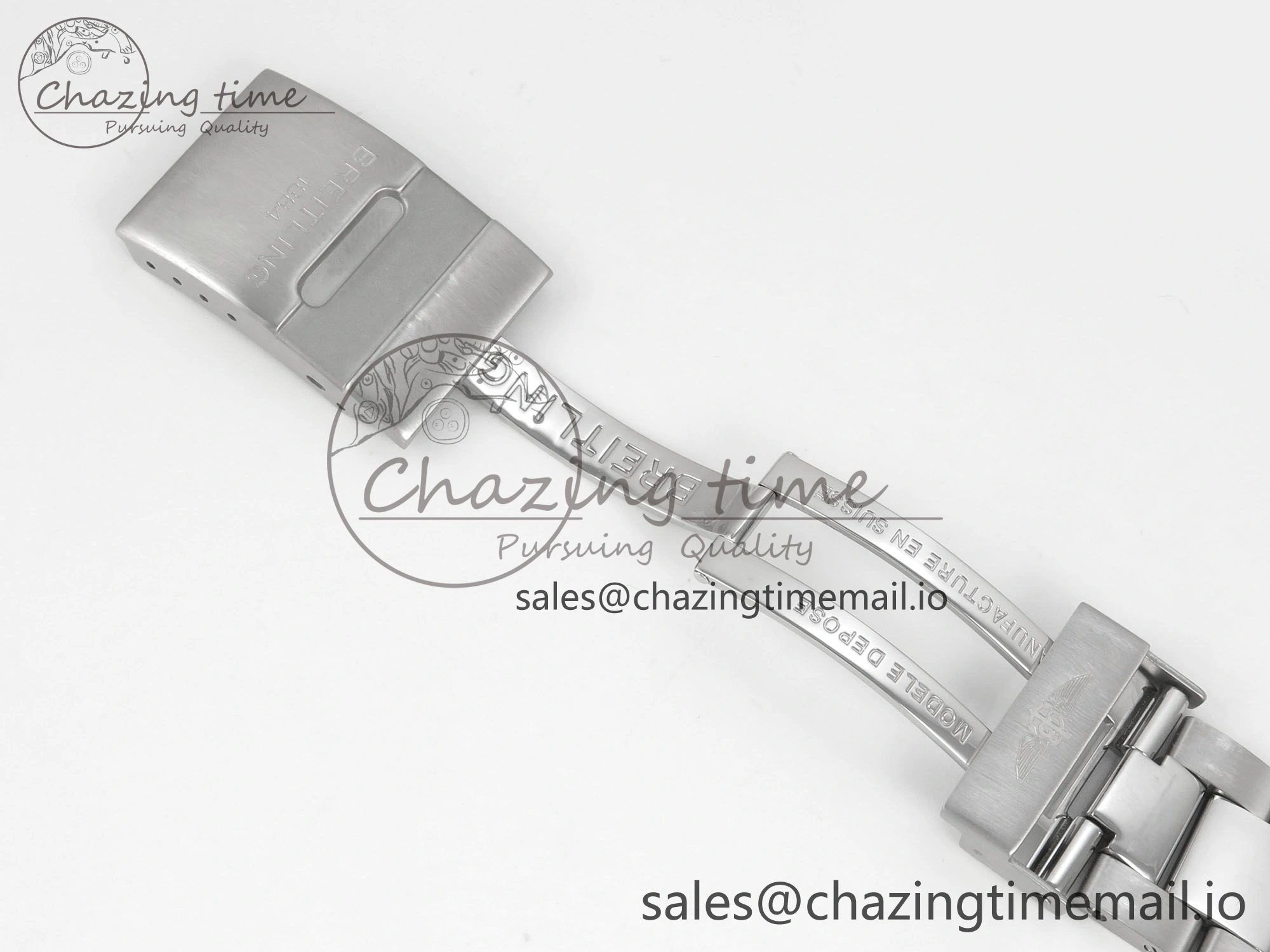 Superocean 44mm SS TF 1:1 Best Edition Blue Dial Blue Bezel on SS Bracelet A2824 V2