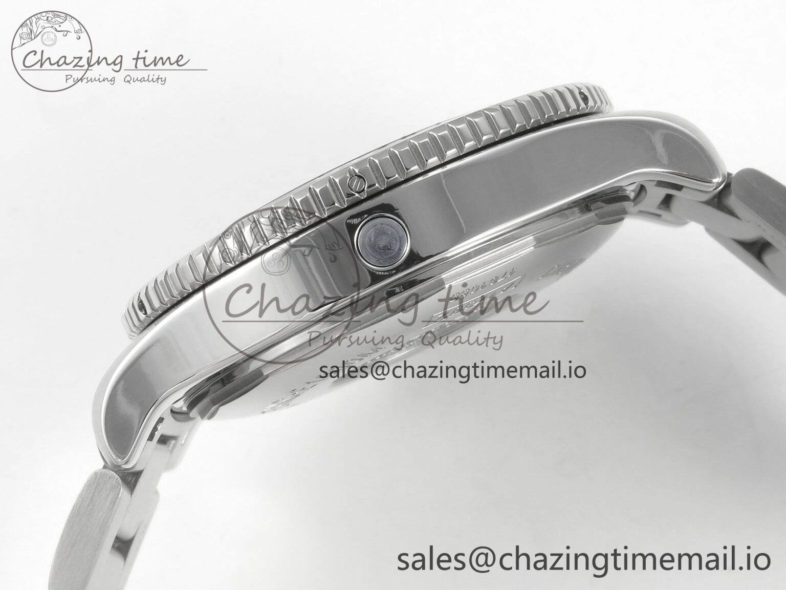 Superocean 44mm SS TF 1:1 Best Edition Blue Dial Blue Bezel on SS Bracelet A2824 V2