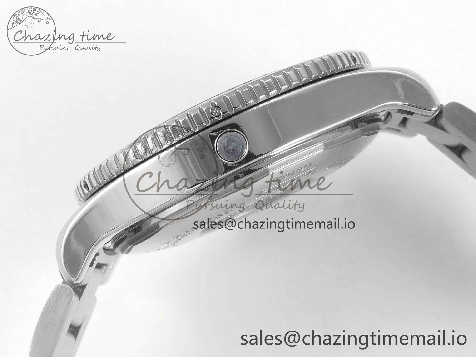 Superocean 44mm SS TF 1:1 Best Edition Blue Dial Blue Bezel on SS Bracelet A2824 V2