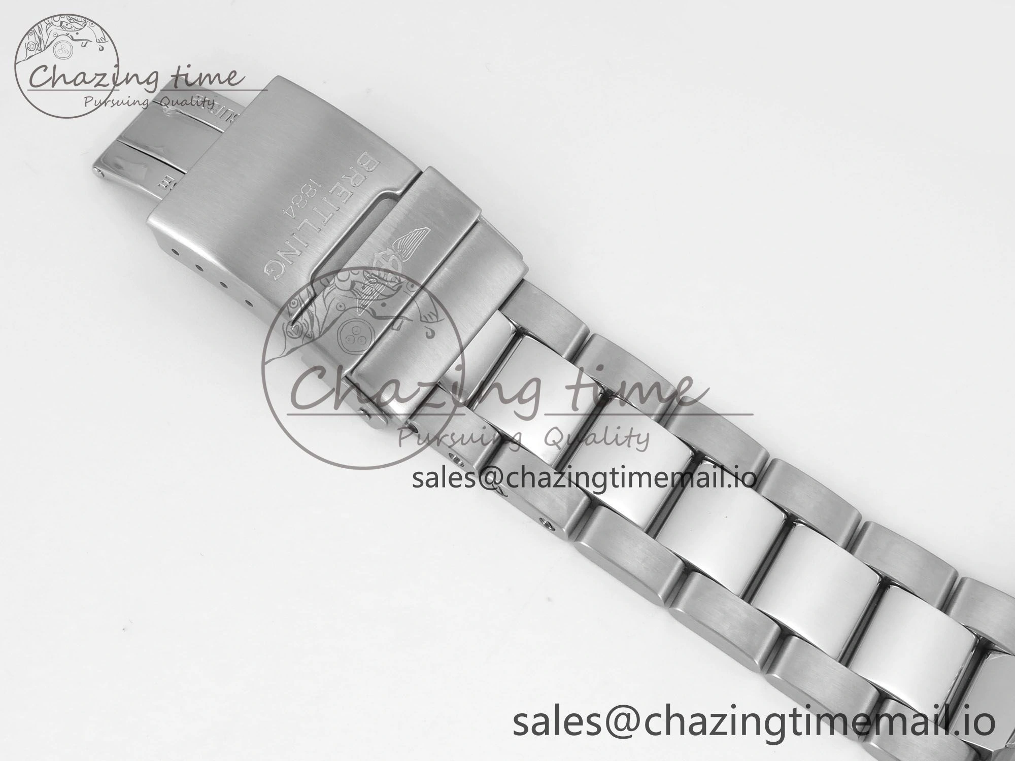 Superocean 44mm SS TF 1:1 Best Edition Blue Dial Blue Bezel on SS Bracelet A2824 V2