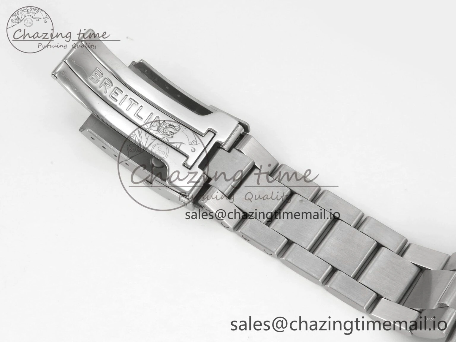 Superocean 44mm SS TF 1:1 Best Edition Blue Dial Blue Bezel on SS Bracelet A2824 V2