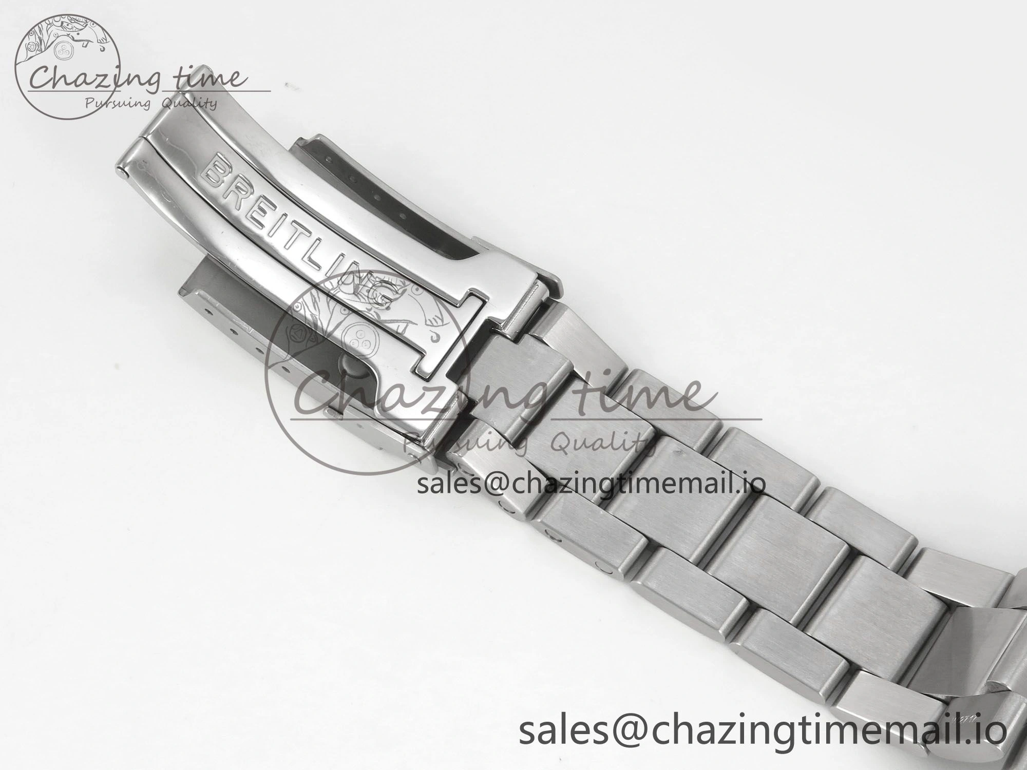 Superocean 44mm SS TF 1:1 Best Edition Blue Dial Blue Bezel on SS Bracelet A2824 V2