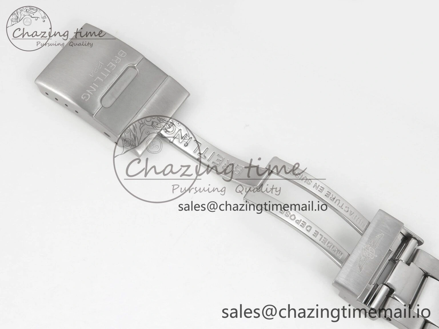 Superocean 44mm SS TF 1:1 Best Edition Blue Dial Blue Bezel on SS Bracelet A2824 V2