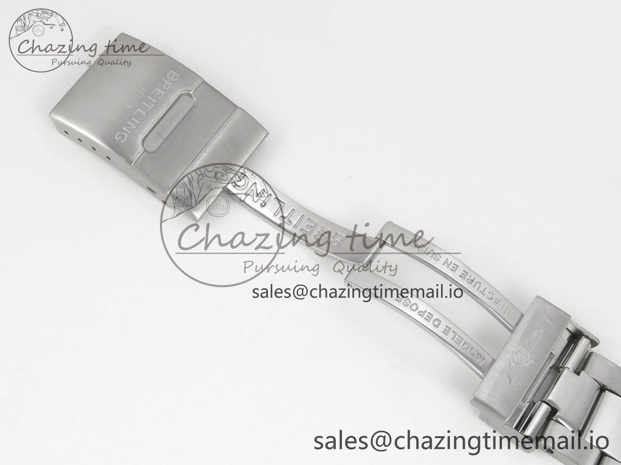 Superocean 44mm SS TF 1:1 Best Edition Blue Dial Blue Bezel on SS Bracelet A2824 V2