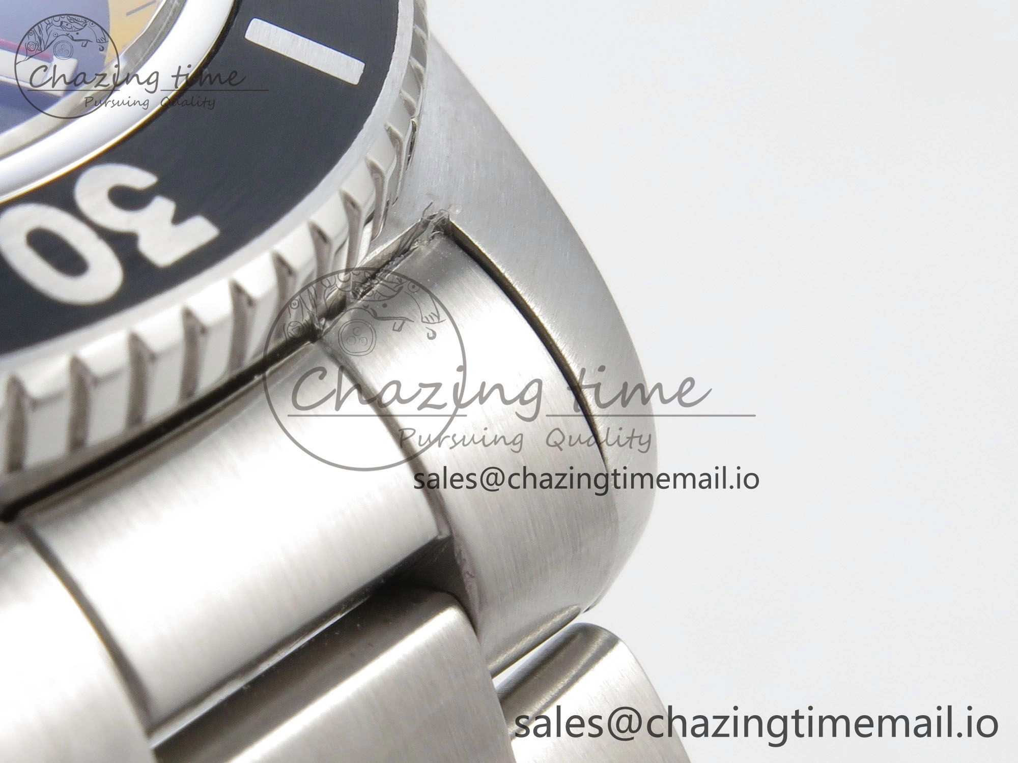 Superocean 44mm SS TF 1:1 Best Edition Blue Yellow Dial Black Bezel on SS Bracelet A2824 V2