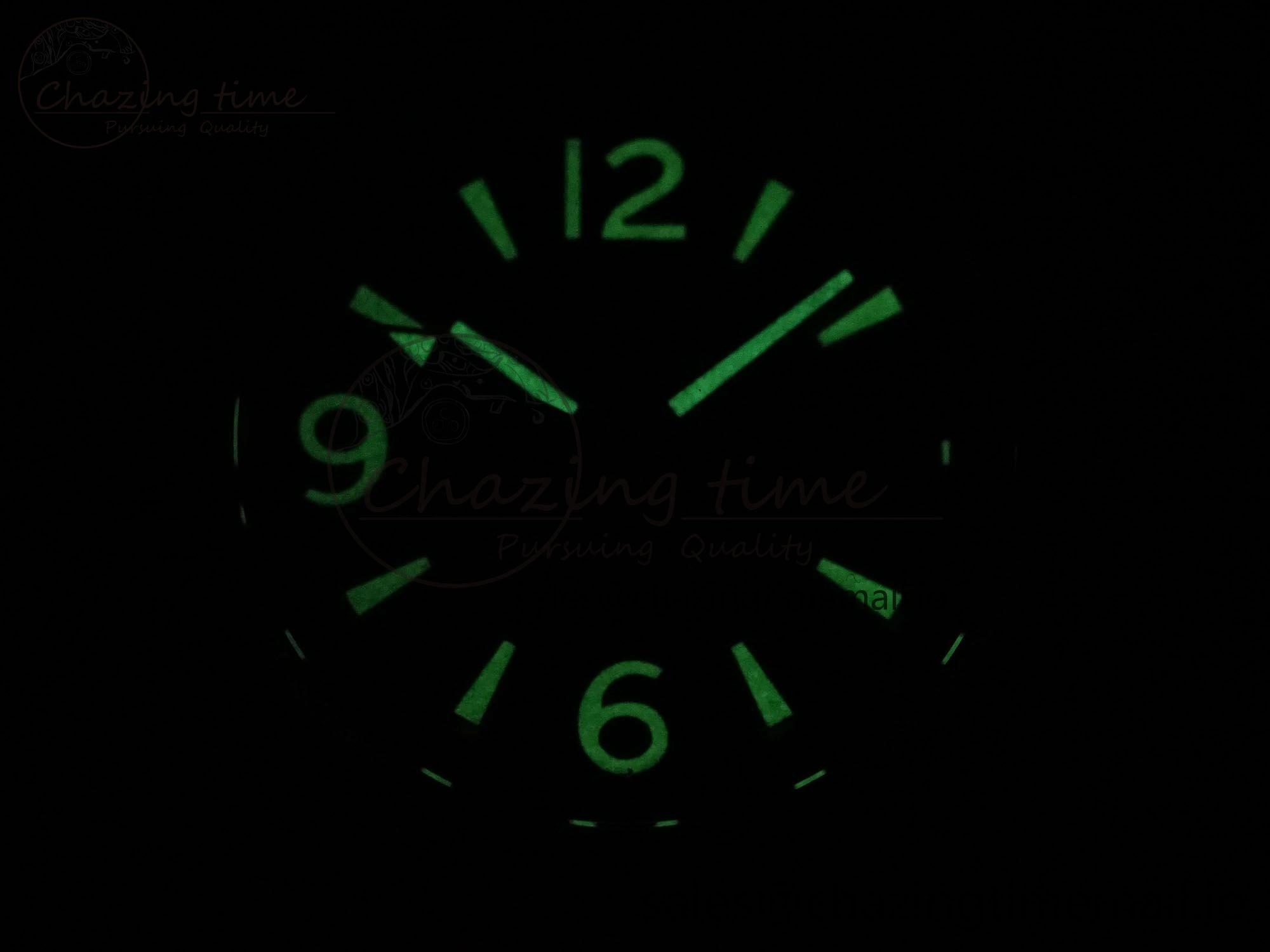 Superocean 44mm SS TF 1:1 Best Edition Green Dial Green Bezel on Green Nylon Strap A2824 V2