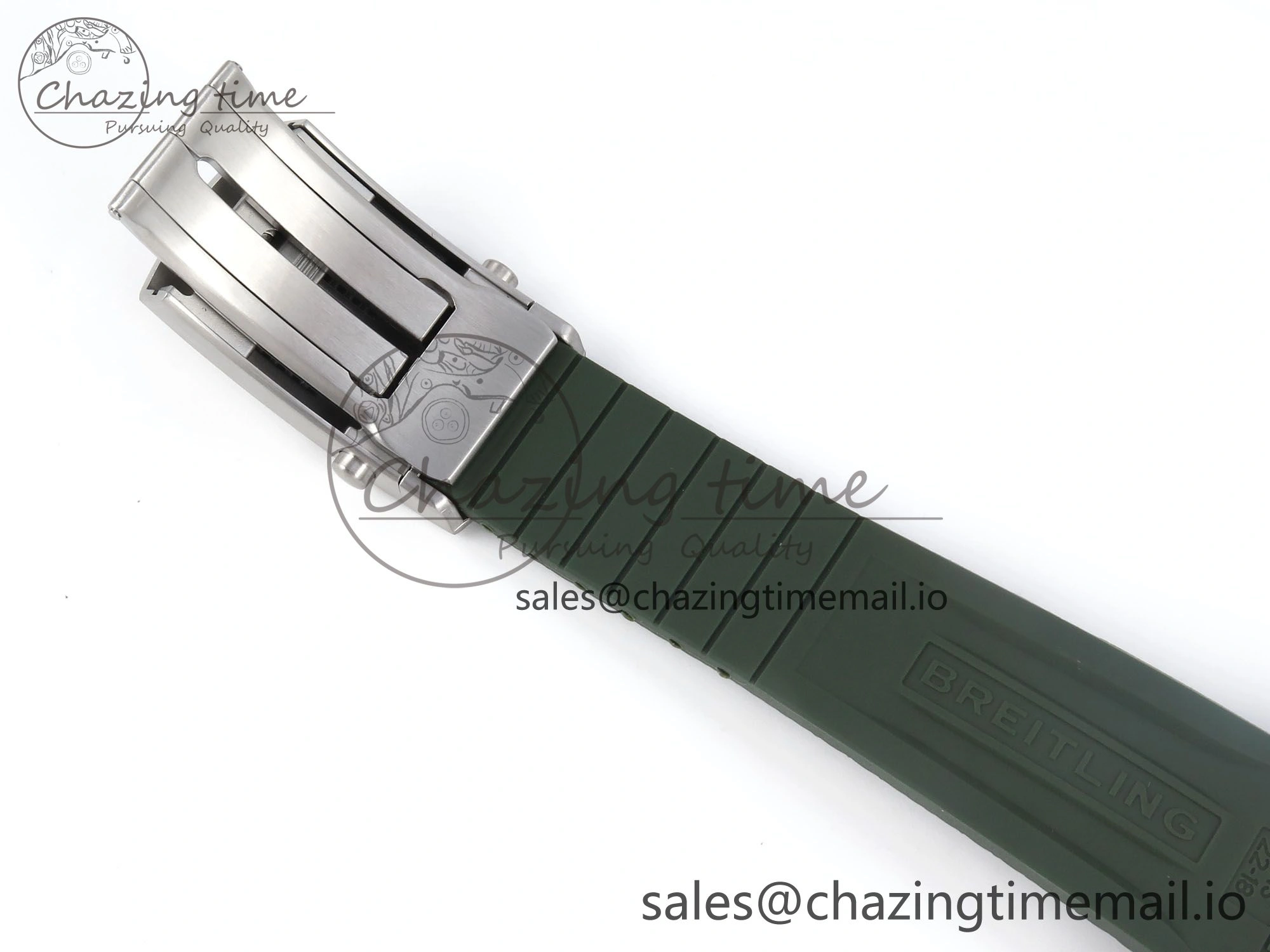 Superocean 44mm SS TF 1:1 Best Edition Green Dial Green Bezel on Green Rubber Strap A2824