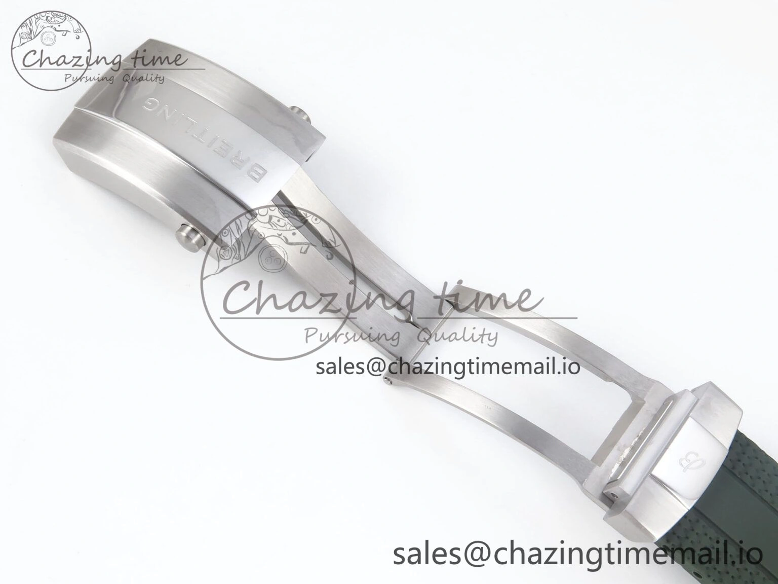 Superocean 44mm SS TF 1:1 Best Edition Green Dial Green Bezel on Green Rubber Strap A2824