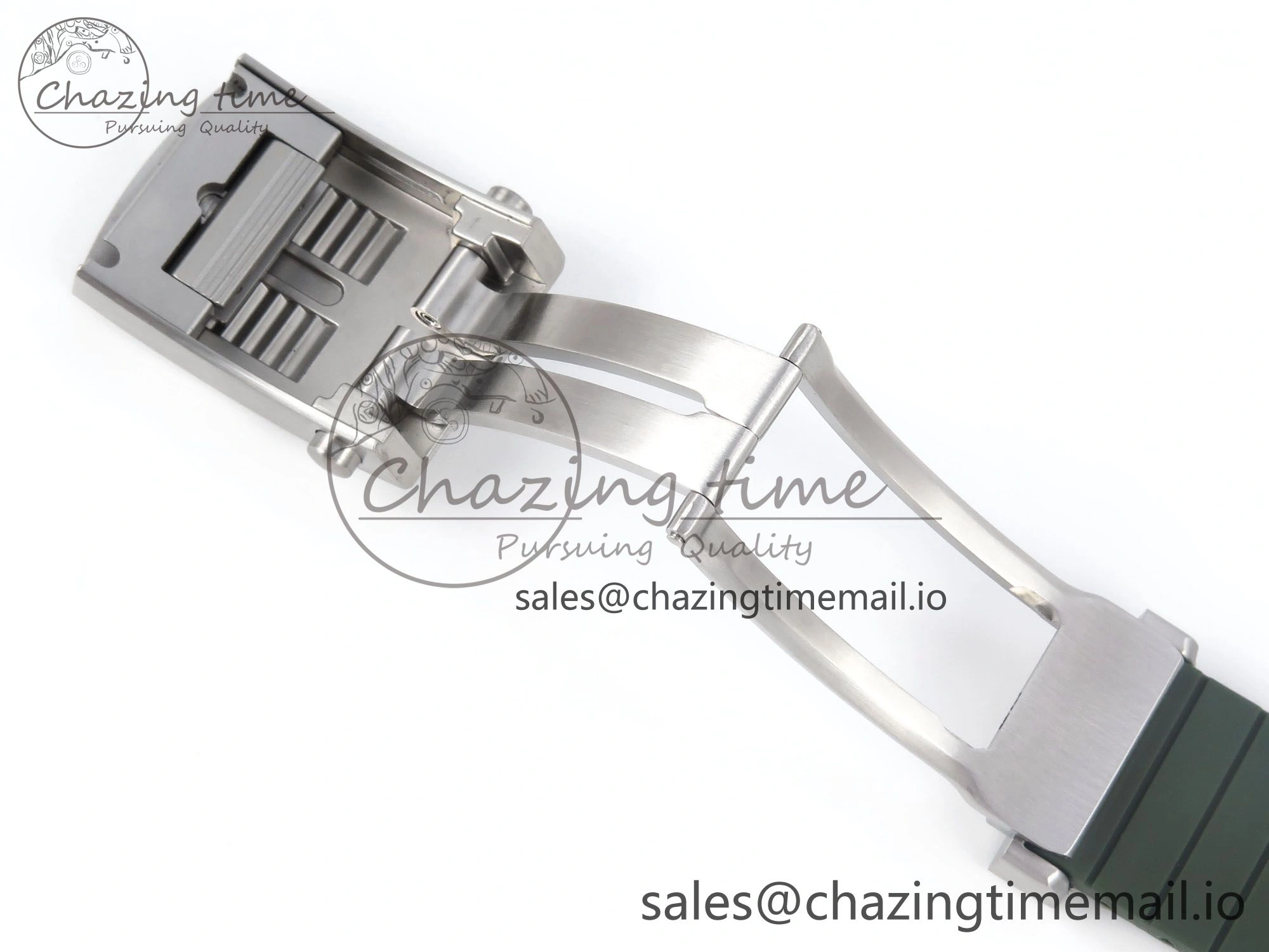 Superocean 44mm SS TF 1:1 Best Edition Green Dial Green Bezel on Green Rubber Strap A2824