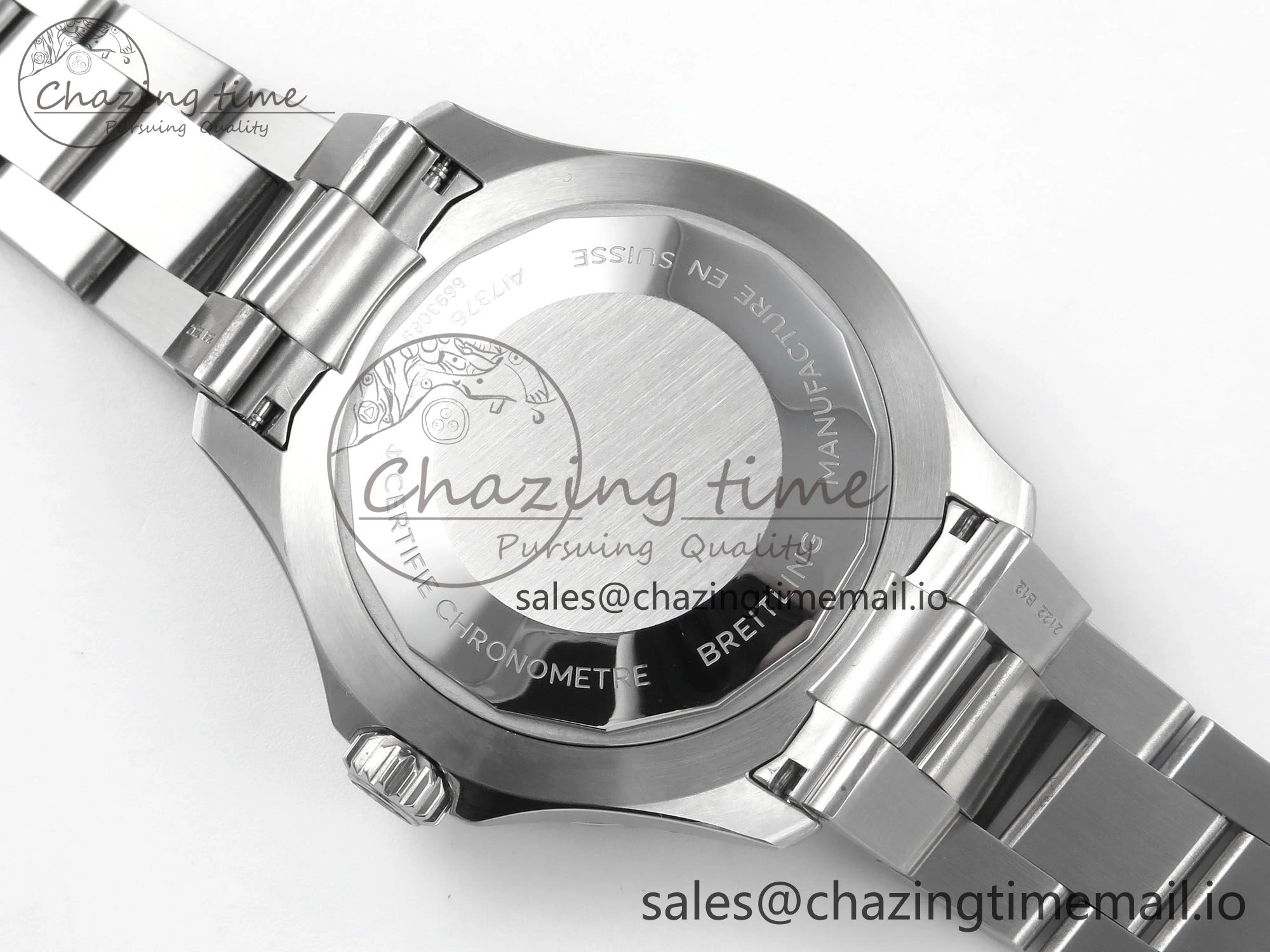 Superocean 44mm SS TF 1:1 Best Edition Light Blue Dial on SS Bracelet A2824