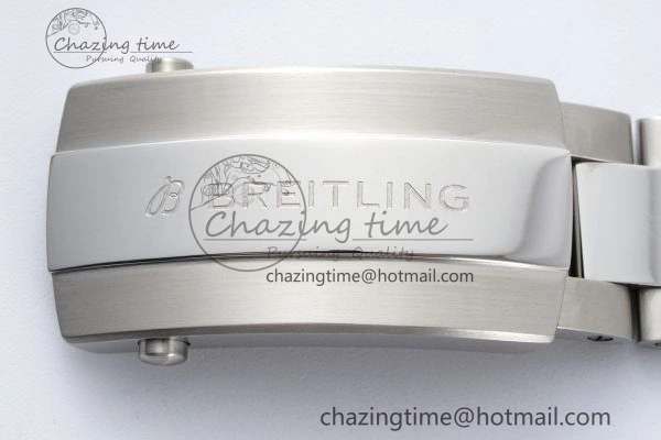 Superocean 44mm TF 1:1 Best Edition Blue White Dial Blue Bezel on SS Bracelet A2824