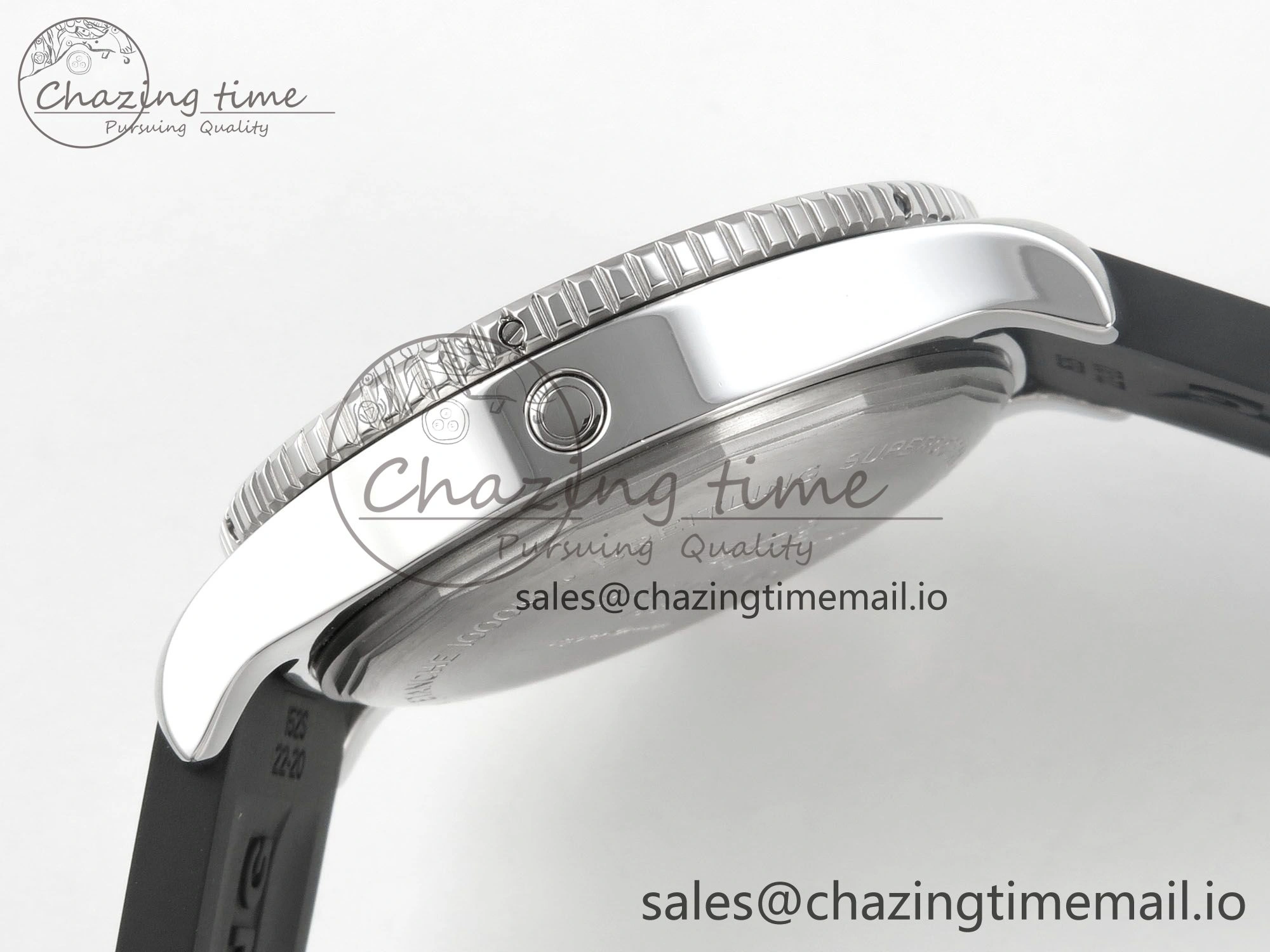 Superocean 46mm SS TF 1:1 Best Edition Yellow Dial Black Bezel on Black Rubber Strap A2824 V2