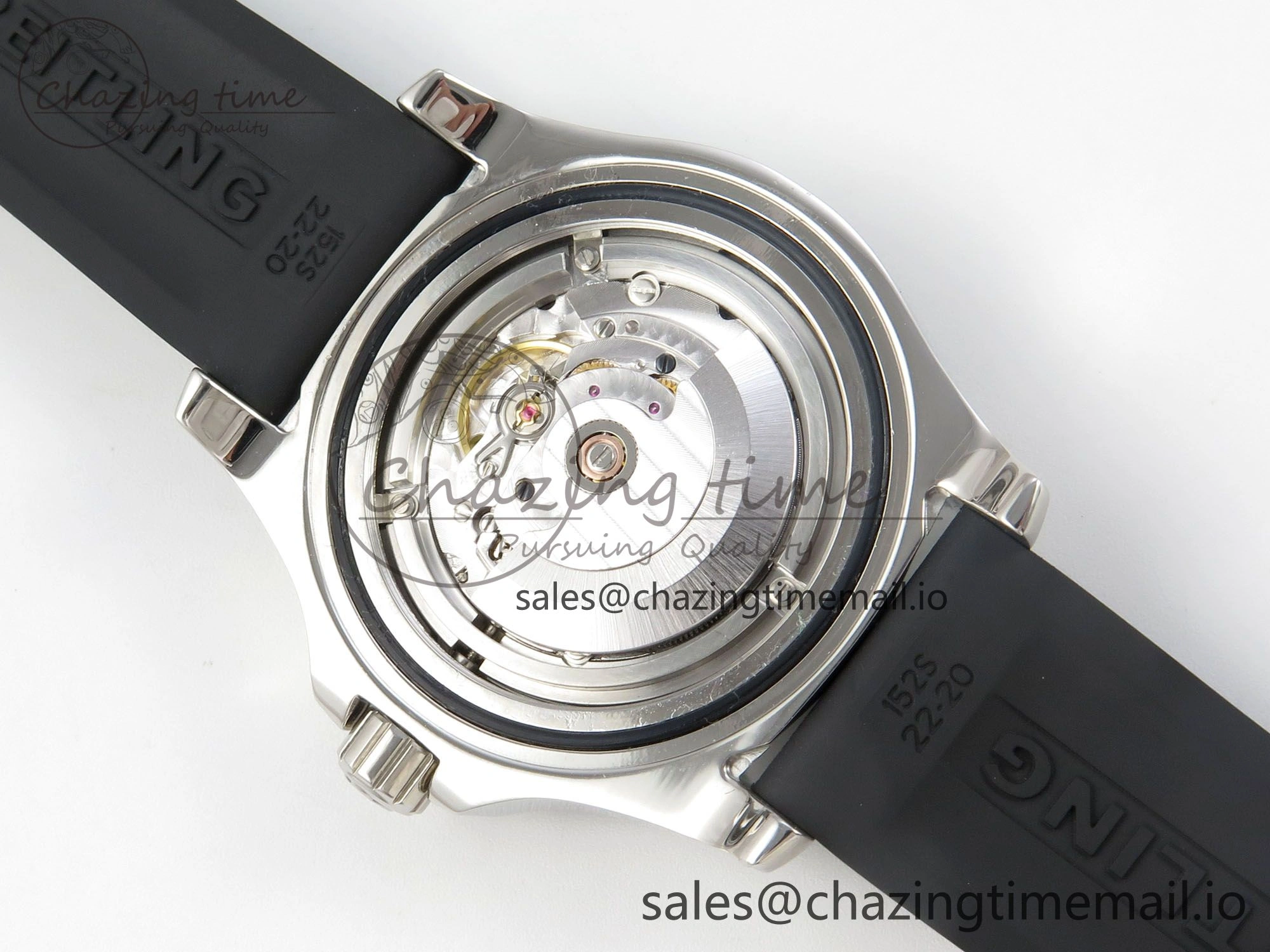 Superocean 46mm SS TF 1:1 Best Edition Yellow Dial Black Bezel on Black Rubber Strap A2824 V2