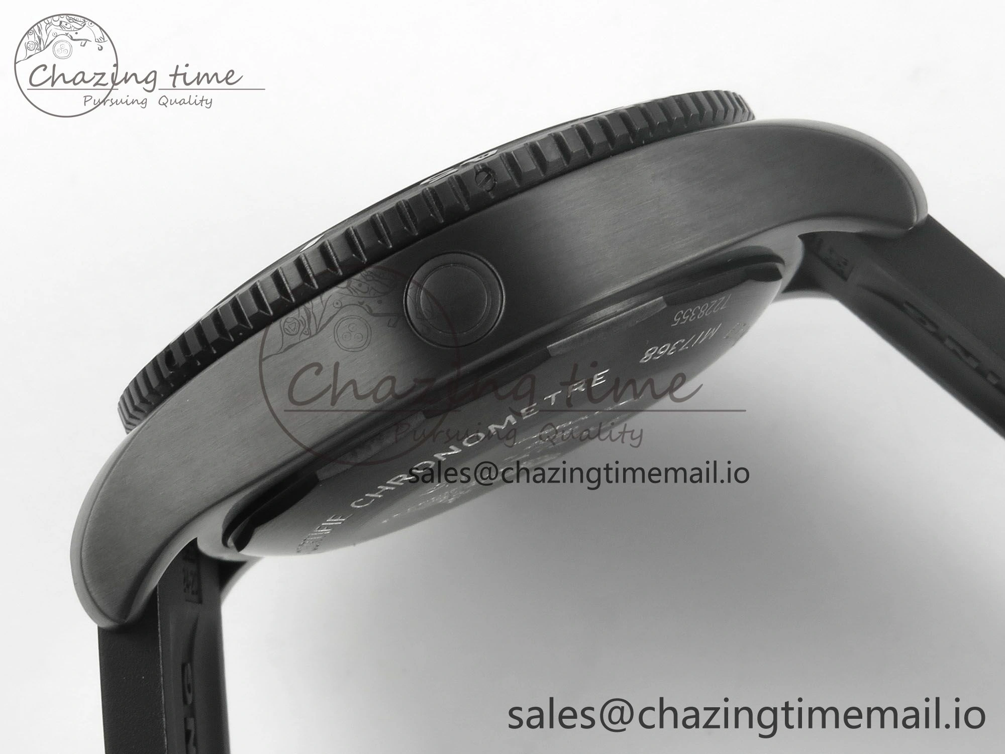 Superocean 46mm TF 1:1 Best Edition Yellow Dial Black Bezel on Black Rubber Strap A2824 V2