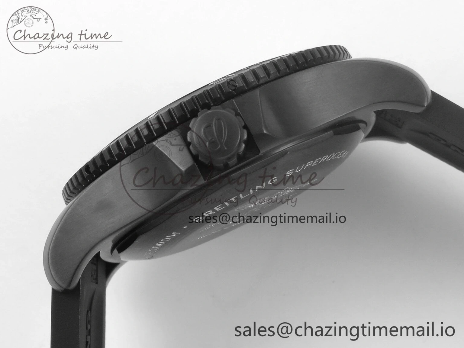 Superocean 46mm TF 1:1 Best Edition Yellow Dial Black Bezel on Black Rubber Strap A2824 V2