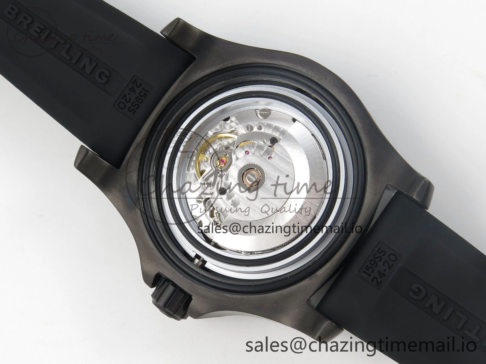 Superocean 46mm TF 1:1 Best Edition Yellow Dial Black Bezel on Black Rubber Strap A2824 V2