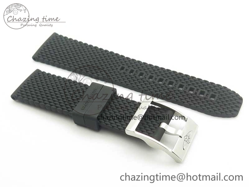 Superocean Heritage ii Chrono 46 SS OMF 1:1 Best Edition Black Bezel White Dial on Black Rubber Strap A7750