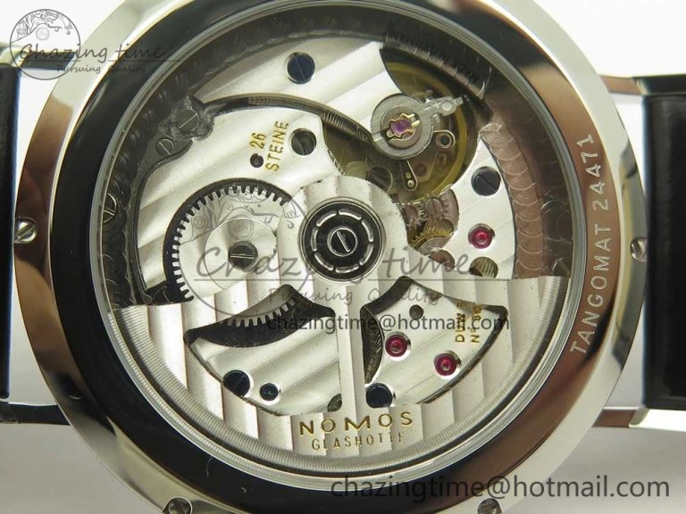 Tangente 38 GPF 1:1 Best Edition White Dial on Black Leather Strap A2813