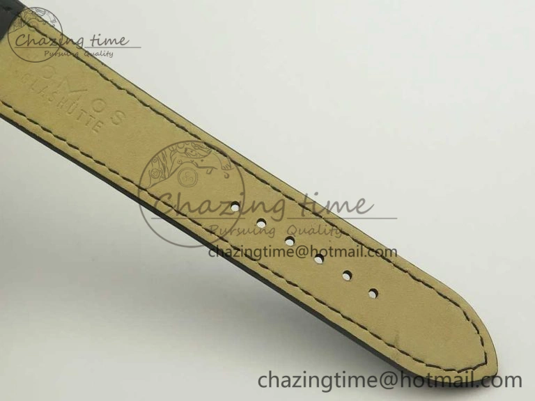 Tangente 38 GPF 1:1 Best Edition White Dial on Black Leather Strap A2813
