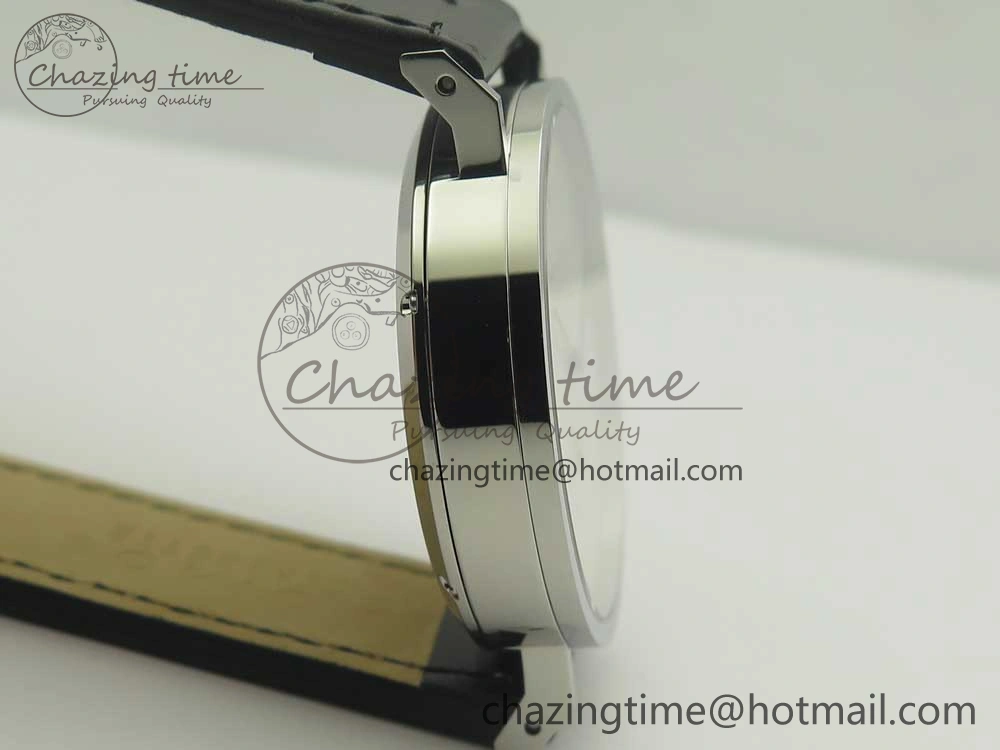 Tangente 38 GPF 1:1 Best Edition White Dial on Black Leather Strap A2813