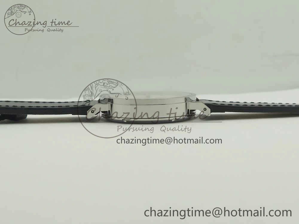 Tangente 38 GPF 1:1 Best Edition White Dial on Black Leather Strap A2813
