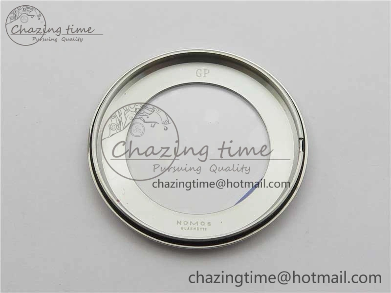 Tangente Automatic 38mm SS MKS 1:1 Best Edition White Dial Numeral Markers on Black Leather Strap A23J