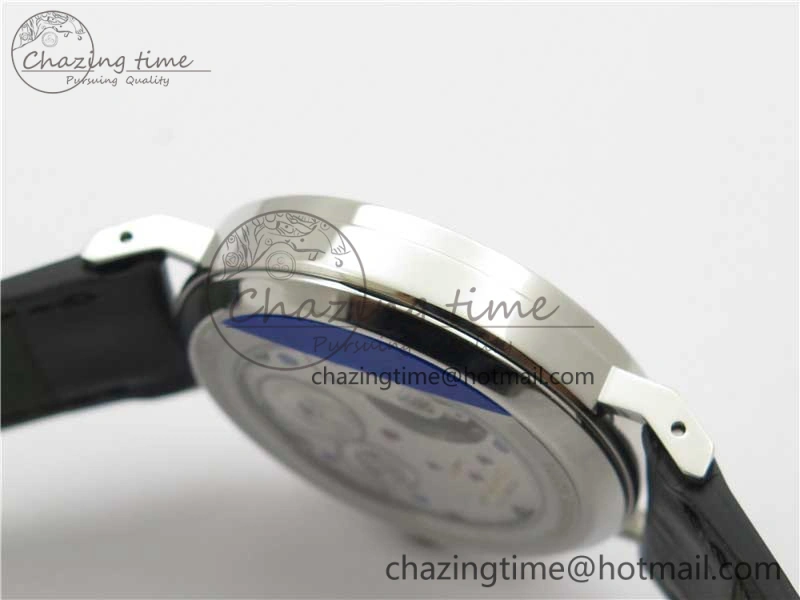 Tangente Automatic 38mm SS MKS 1:1 Best Edition White Dial Red 12 Marker on Black Leather Strap A23J