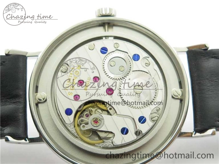 Tangente Automatic 38mm SS MKS 1:1 Best Edition White Dial Red 12 Marker on Black Leather Strap A23J