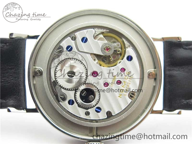 Tangente Automatic 38mm SS MKS 1:1 Best Edition White Dial Red 12 Marker on Black Leather Strap A23J