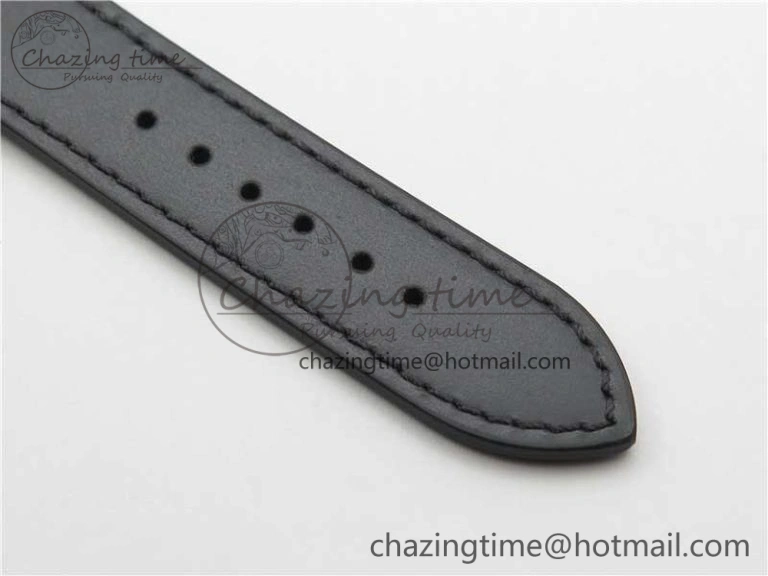 Tangente Automatic 38mm SS MKS 1:1 Best Edition White Dial Red 12 Marker on Black Leather Strap A23J
