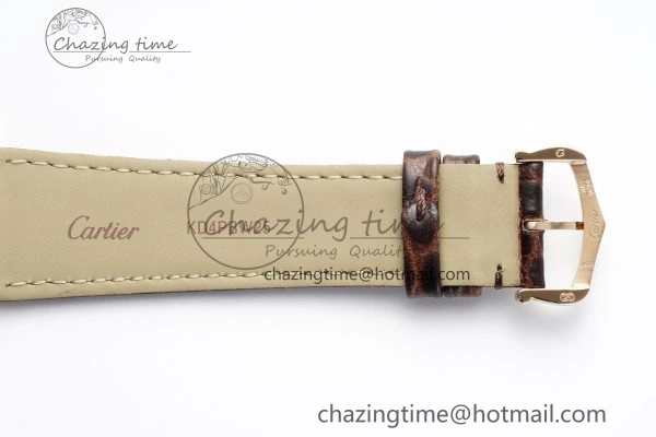 Tank 41 RG APSF 1:1 Best Edition White Dial on Brown Leather Strap MIYOTA 9015