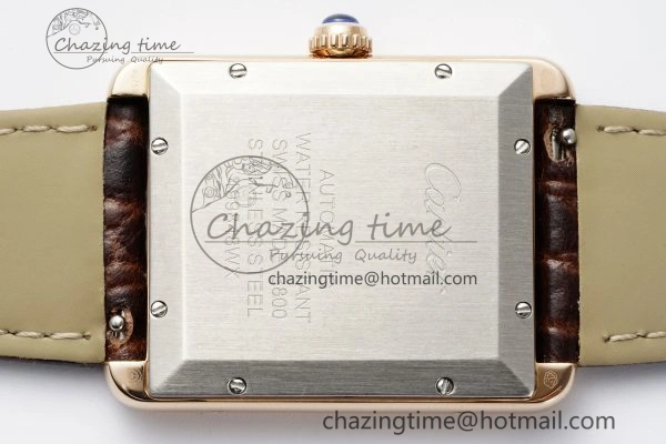 Tank 41 RG APSF 1:1 Best Edition White Dial on Brown Leather Strap MIYOTA 9015
