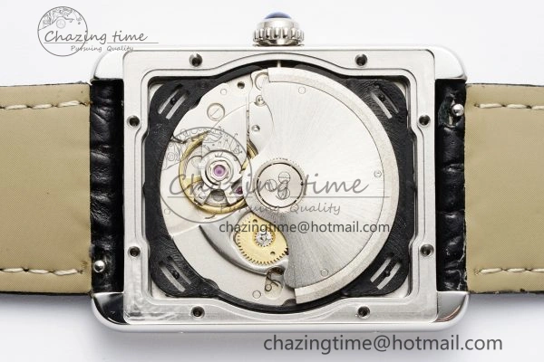 Tank 41 SS APSF 1:1 Best Edition White Dial on Black Croco Leather Strap MIYOTA 9015