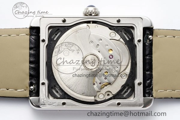 Tank 41 SS APSF 1:1 Best Edition White Dial on Black Croco Leather Strap MIYOTA 9015
