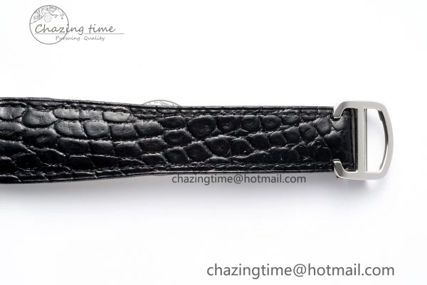 Tank 41 SS APSF 1:1 Best Edition White Dial on Black Croco Leather Strap MIYOTA 9015
