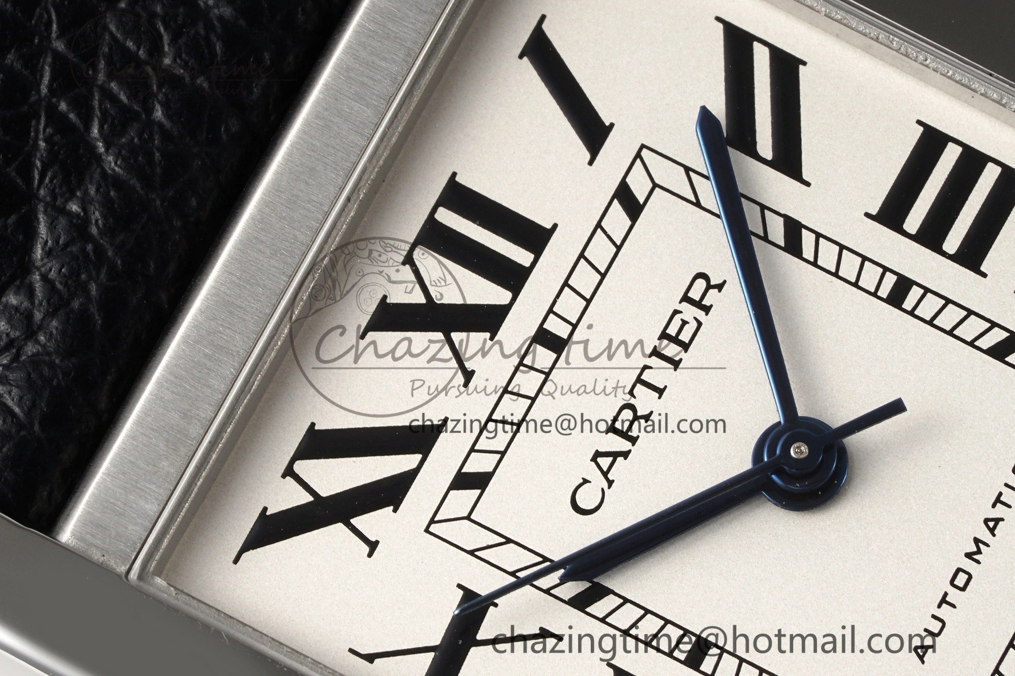 Tank 41 SS APSF 1:1 Best Edition White Dial on Black Leather Strap MIYOTA 9015
