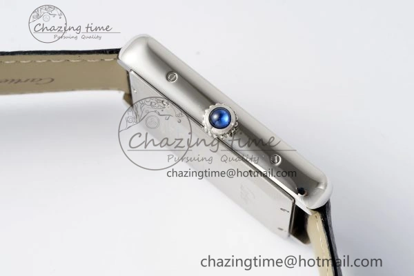 Tank 41 SS APSF 1:1 Best Edition White Dial on Black Leather Strap MIYOTA 9015