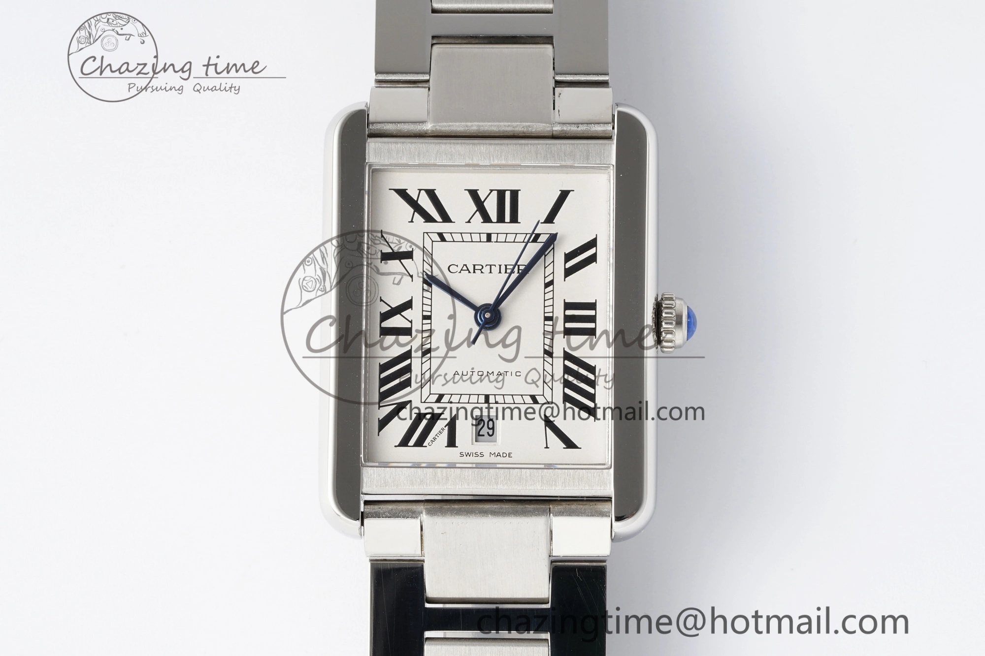Tank 41 SS APSF 1:1 Best Edition White Dial on SS Bracelet MIYOTA 9015